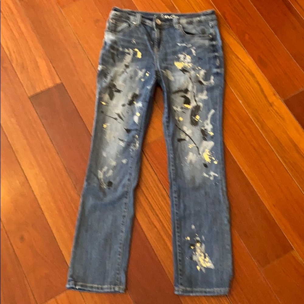 Ladies’ INC Painted Boyfriend Jeans 6 Regular